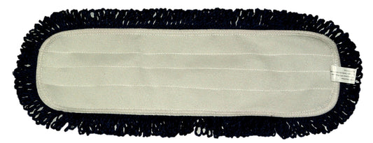Dust Mop w/Fringe Velcro Grey & Blue 10 Pack