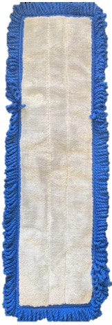 Dust Mop w/Fringe Pocket Grey & Blue