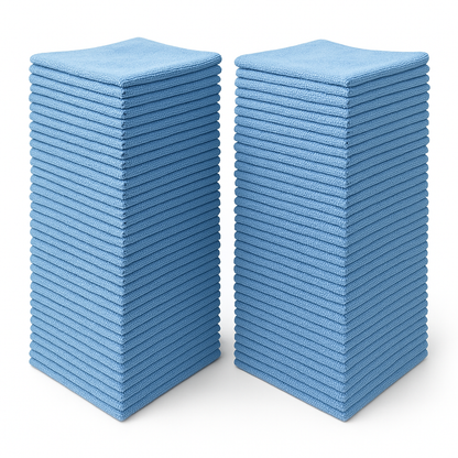 MicroClean 16" x 16" Medium Weight Microfiber Towel