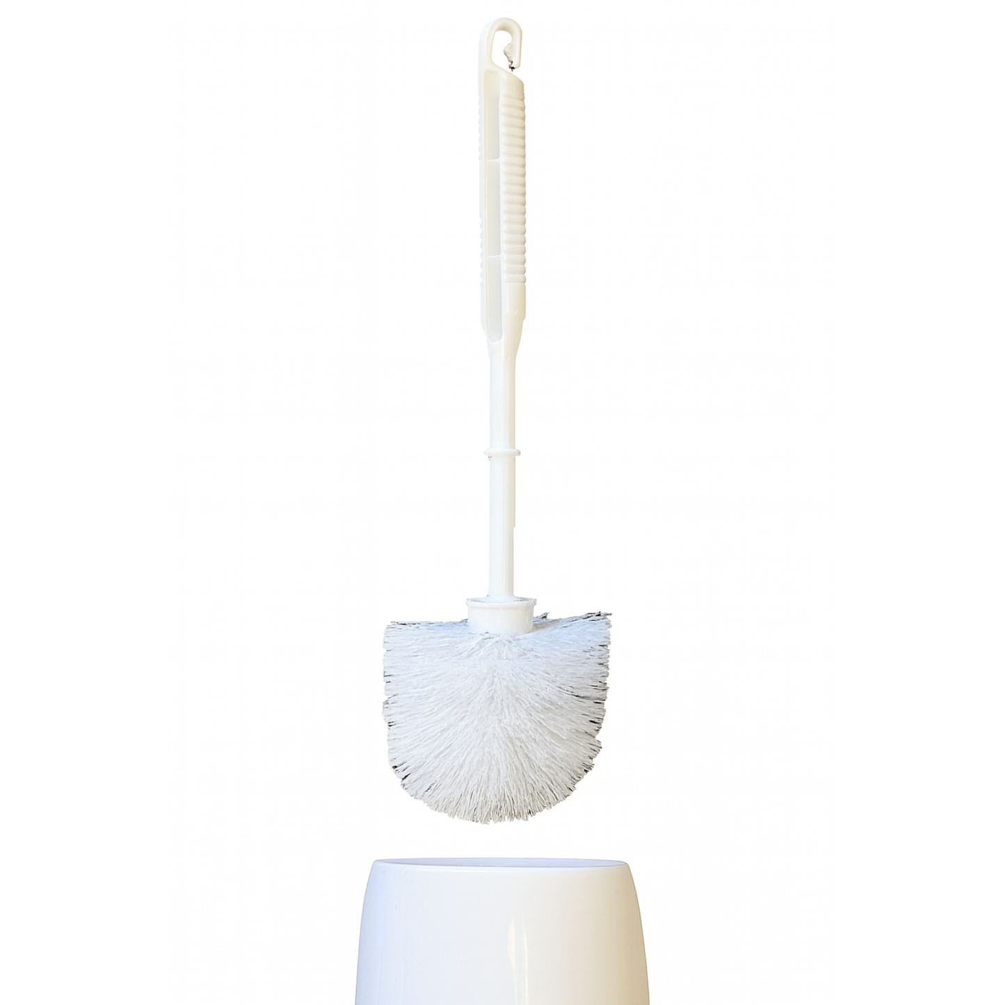 MicroClean Toilet Bowl Brush with Caddy, White